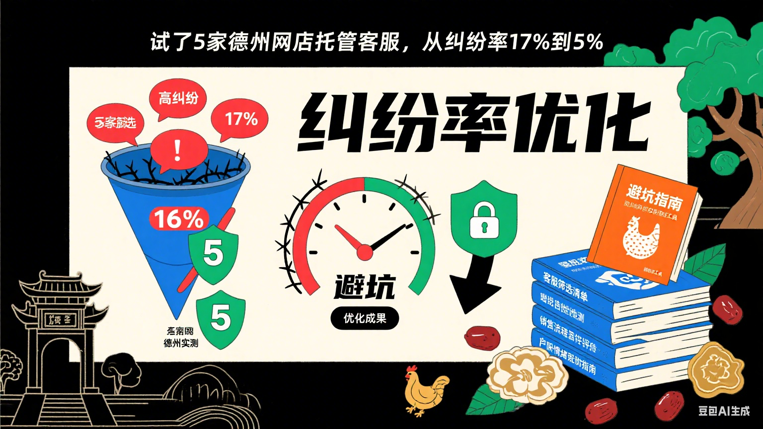 试了 5 家德州网店托管客服,从纠纷率 17% 到 5%:避坑指南