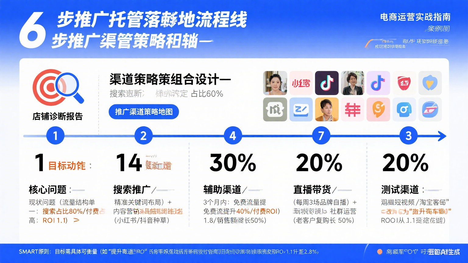 网店推广托管怎么做?6 步落地法 + 案例拆解