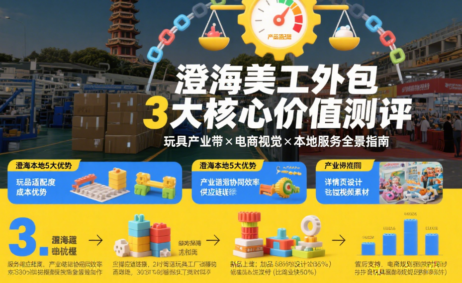 澄海美工外包值得选吗?3类团队实测+4步避坑,玩具卖家指南