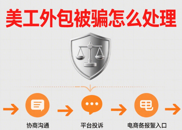 美工外包被骗怎么处理?5 类常见骗局 + 4 步维权流程 + 3 重预防机制