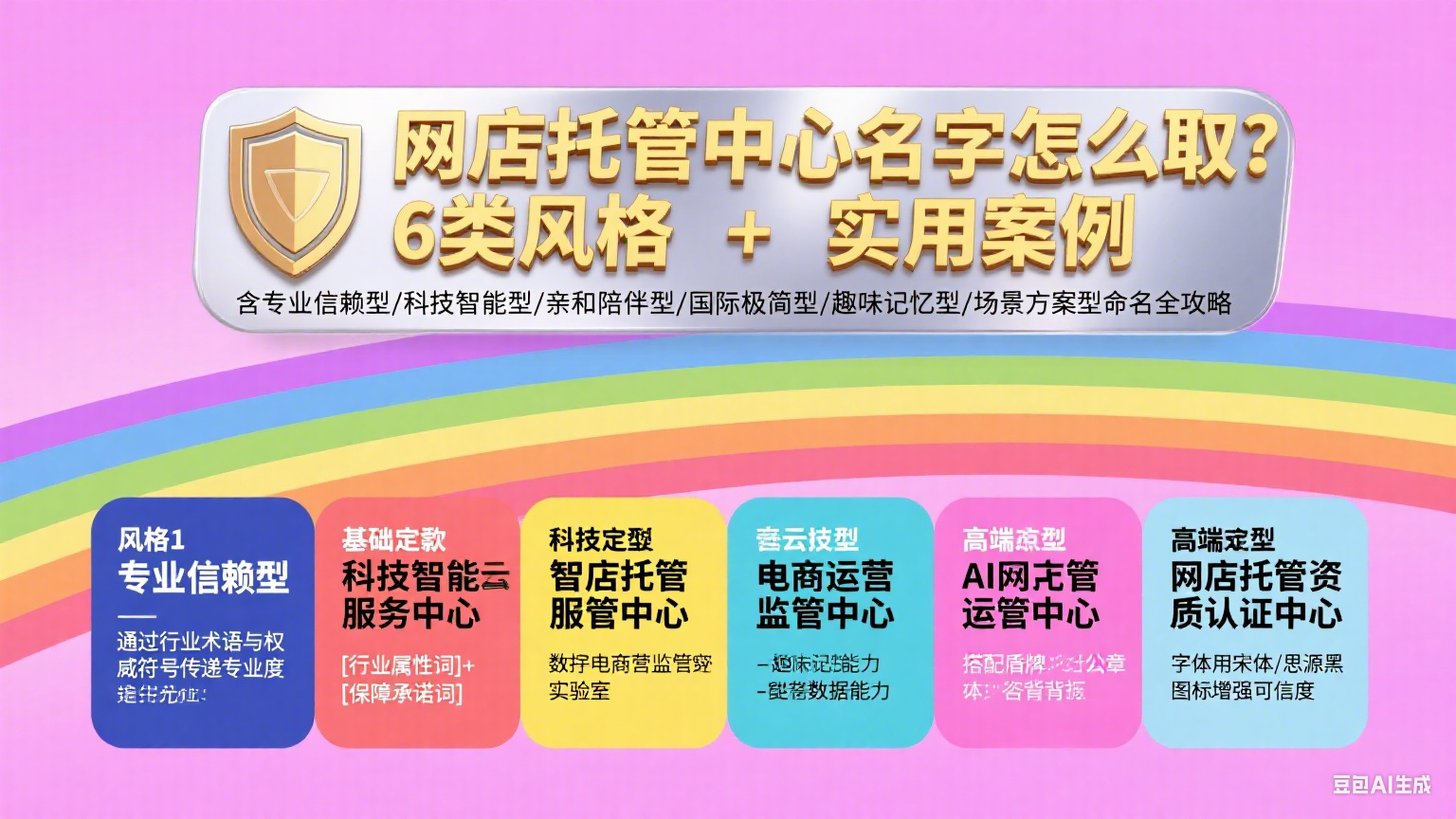 网店托管中心名字怎么取?6 类风格 + 实用案例