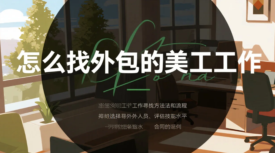 怎么找外包的美工工作?3类渠道+4步接单法,新手也能月入8K
