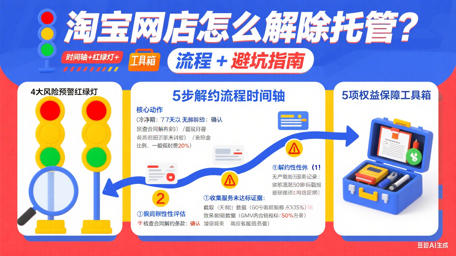 淘宝网店怎么解除托管?流程 + 避坑指南