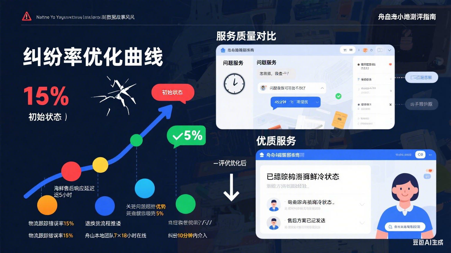 试了 5 家舟山网店托管客服,纠纷率从 19% 到 5%:指南