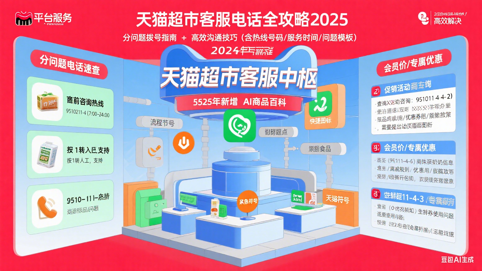 天猫超市客服电话怎么打?分问题 + 高效解决全攻略(2025 版)