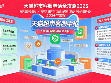 天猫超市客服电话怎么打?分问题 + 高效解决全攻略(2025 版)