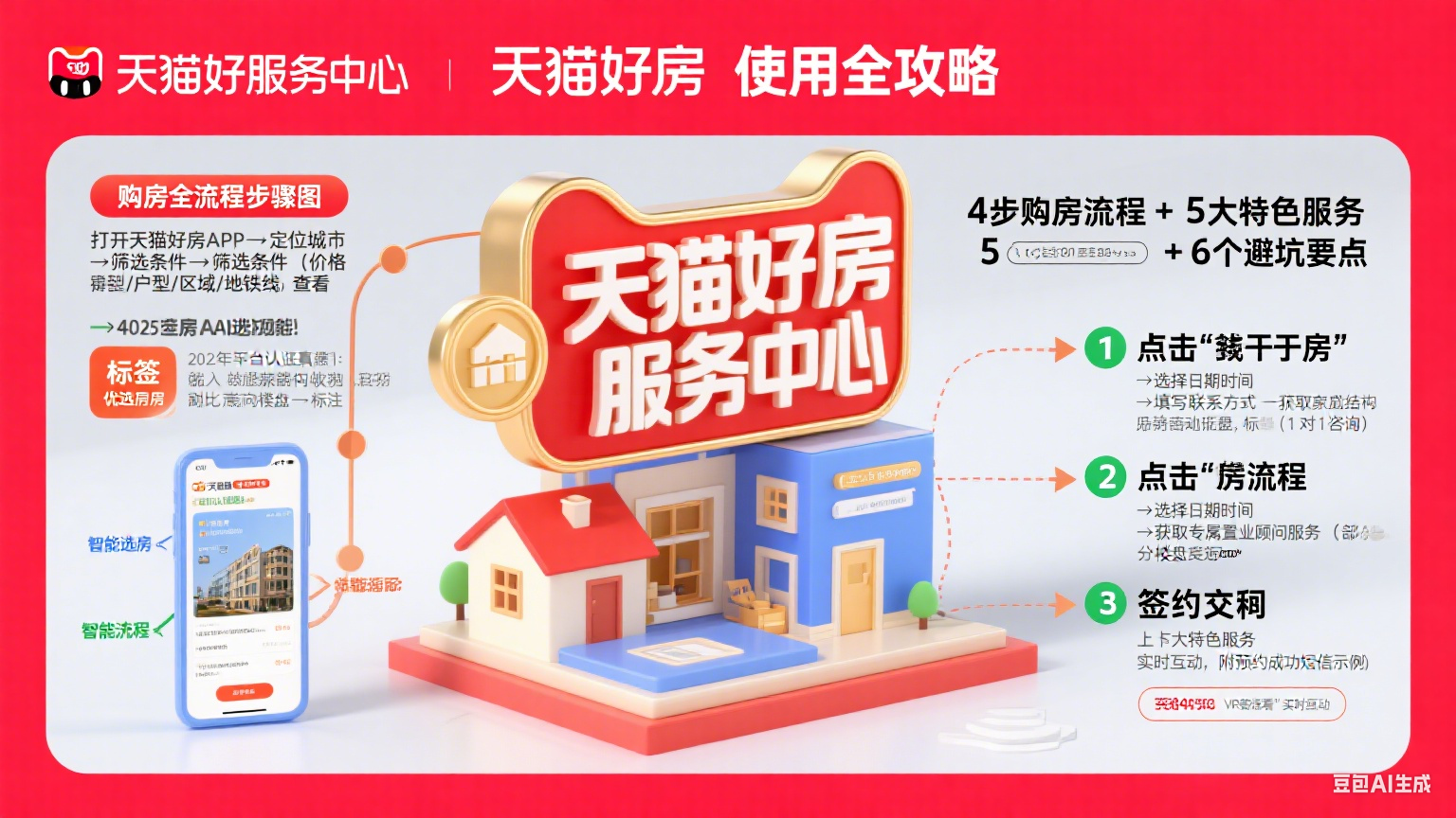 天猫好房怎么用?购房流程 + 特色服务 + 避坑全攻略