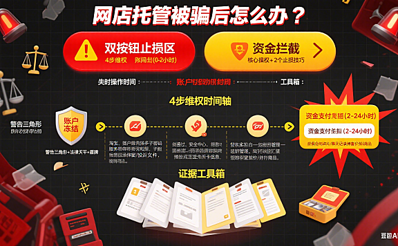 网店托管被骗后怎么办？4 步维权 + 2 个止损技巧