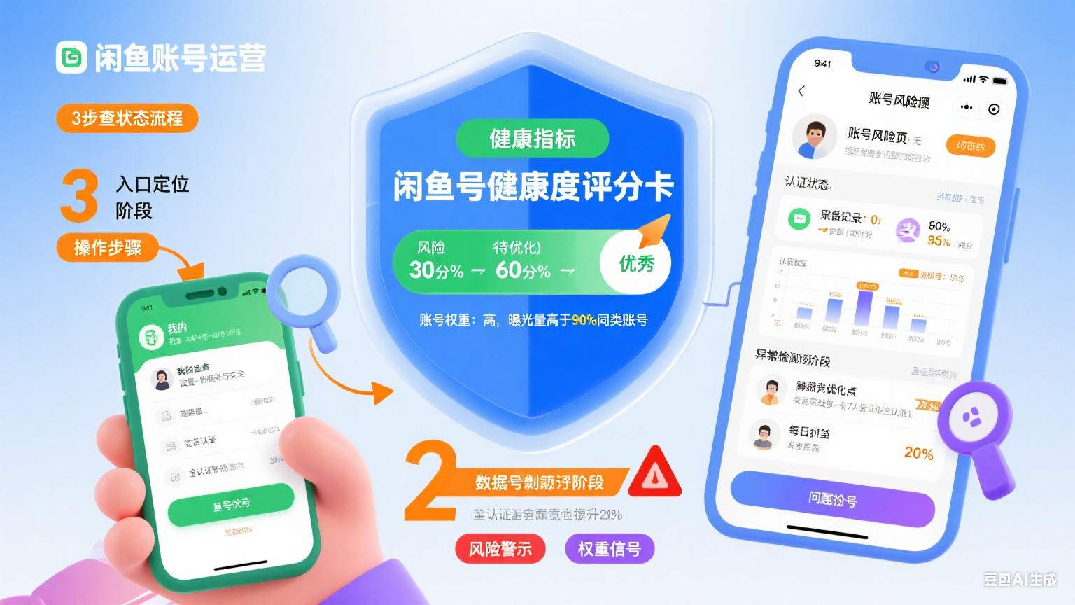 闲鱼号怎么看?3 步查状态 + 4 个权重信号,避坑还涨粉