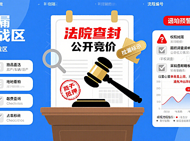 淘宝司法拍卖网怎么玩？买家捡漏 + 避坑全攻略