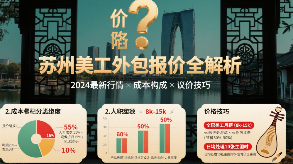 苏州美工外包价格怎么样?3类服务报价+4点避坑,教你不花冤枉钱