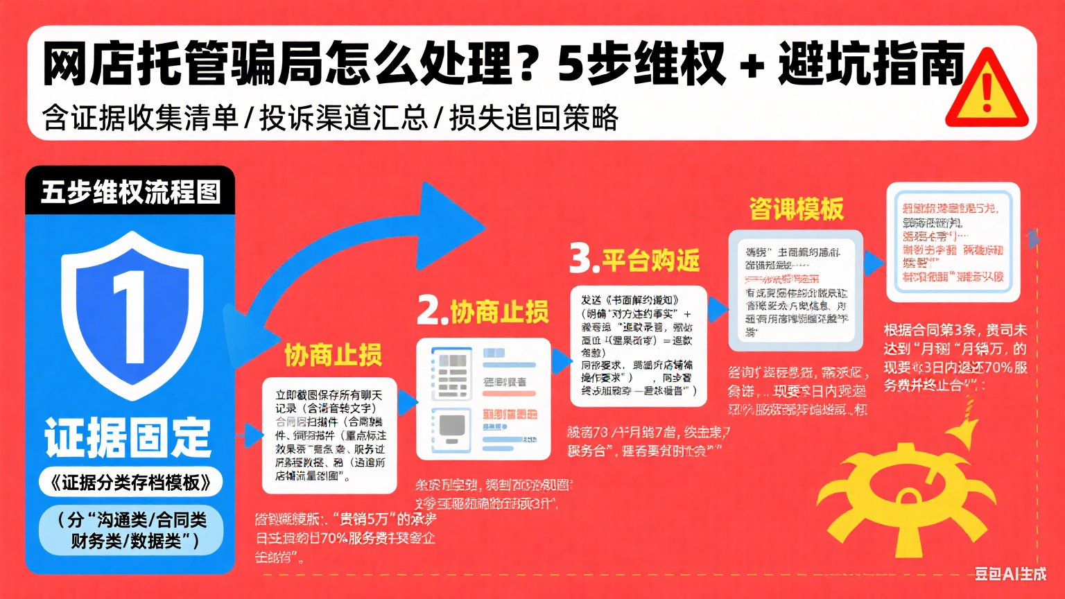 网店托管骗局怎么处理?5 步维权 + 避坑指南