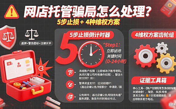网店托管骗局怎么处理？5 步止损 + 4 种维权方案