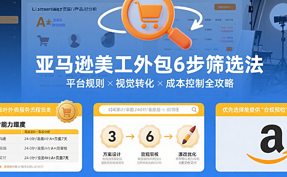 亚马逊外包美工怎么找？3类渠道对比+5步筛选法，避开90%的坑