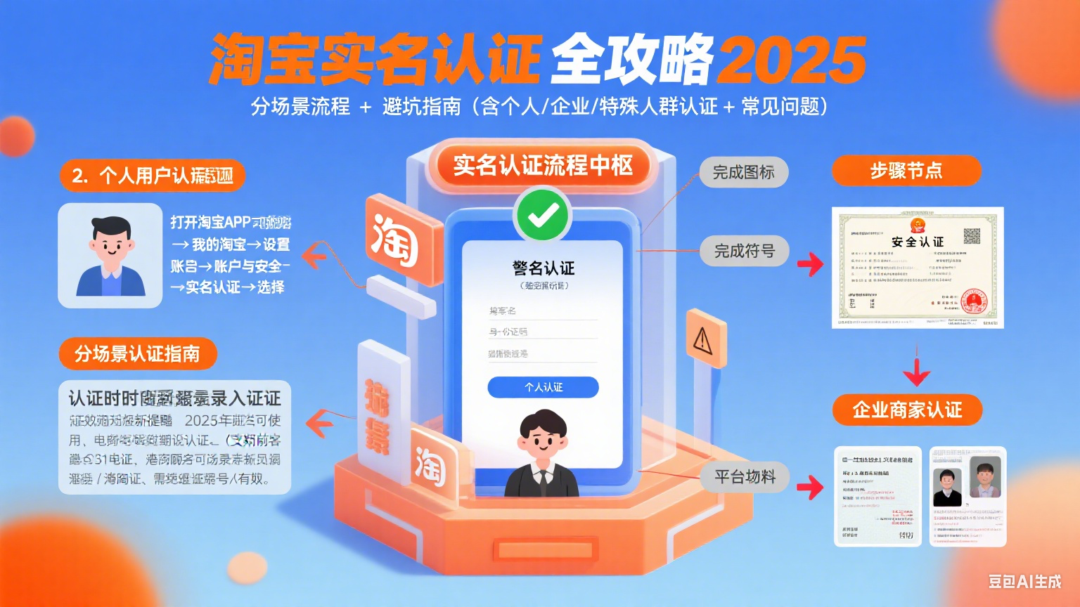 淘宝怎么实名认证?分场景流程 + 避坑全攻略(2025 版)