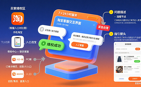 淘宝官方客服怎么找?买家维权 + 商家咨询全攻略