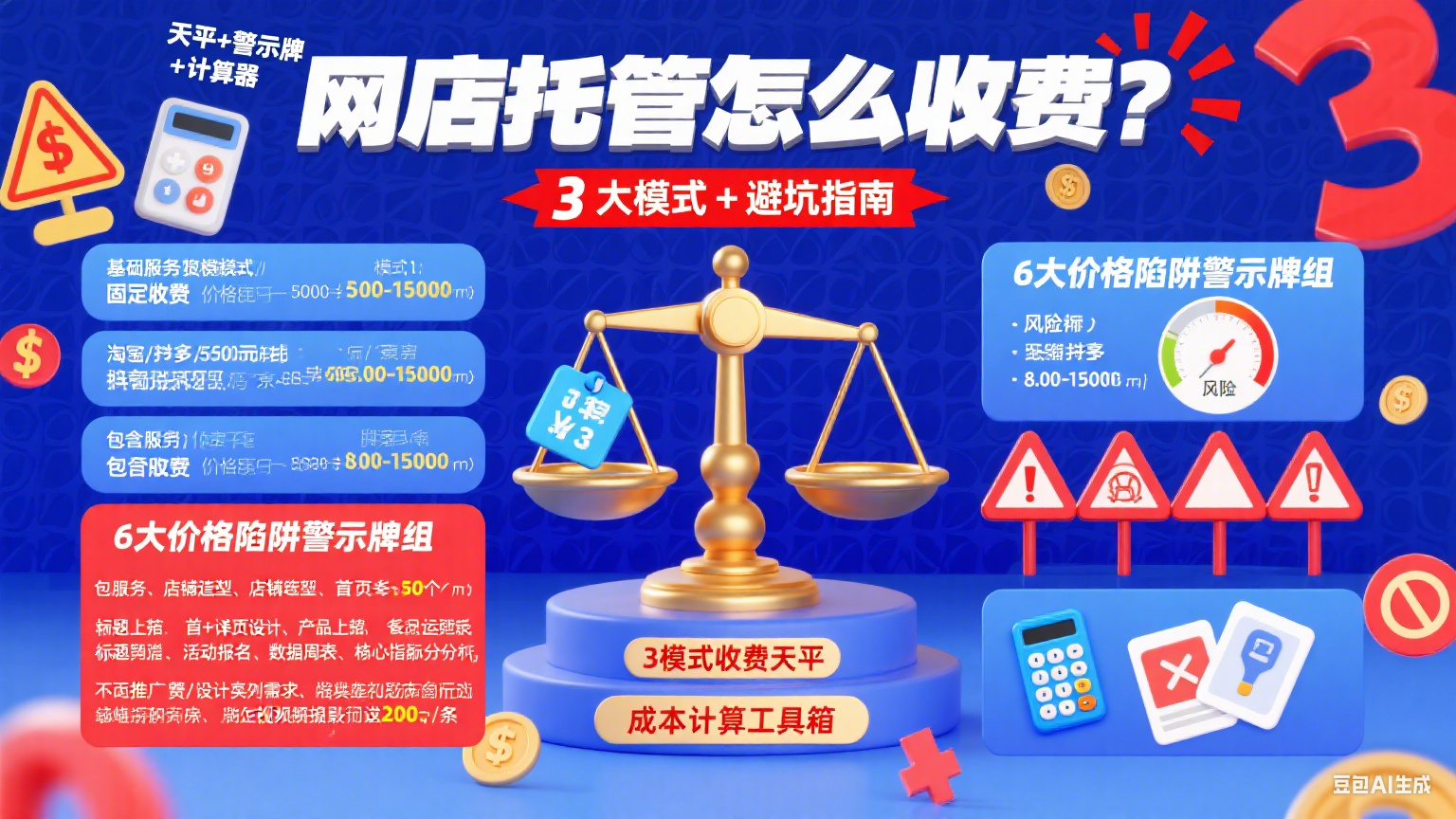 网店托管怎么收费?3 大模式 + 避坑指南