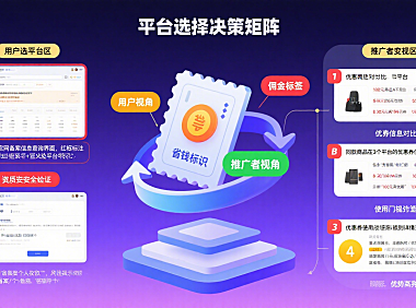 优惠券推广平台怎么选?用户省钱 + 推广者变现全攻略
