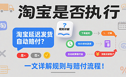 淘宝是否执行延迟发货自动赔付？一文详解规则与赔付流程！