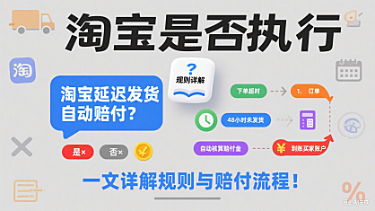 淘宝是否执行延迟发货自动赔付?一文详解规则与赔付流程!