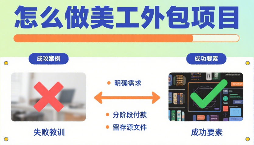 怎么做美工外包项目?5 步从 0 到 1 落地 + 3 个进阶技巧 + 避坑指南
