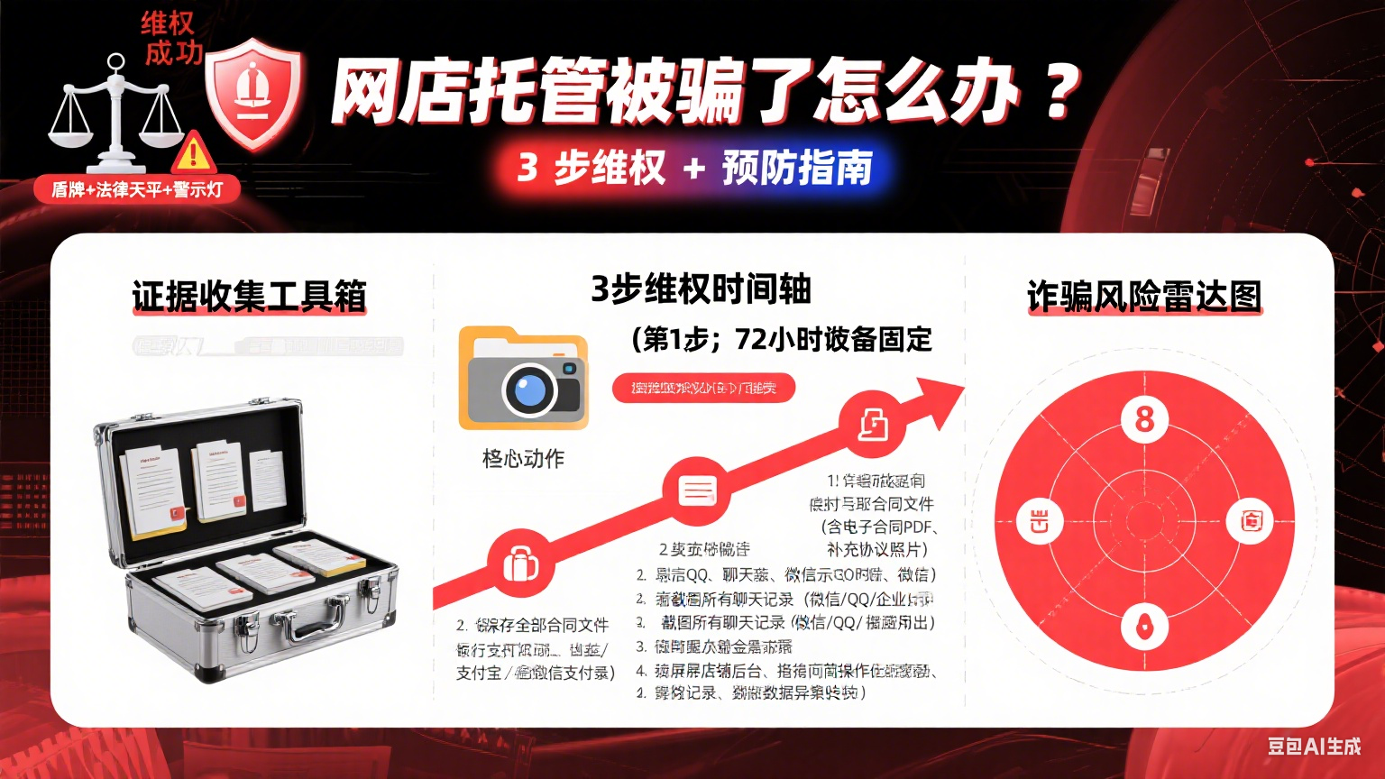 网店托管被骗了怎么办?3 步维权 + 预防指南