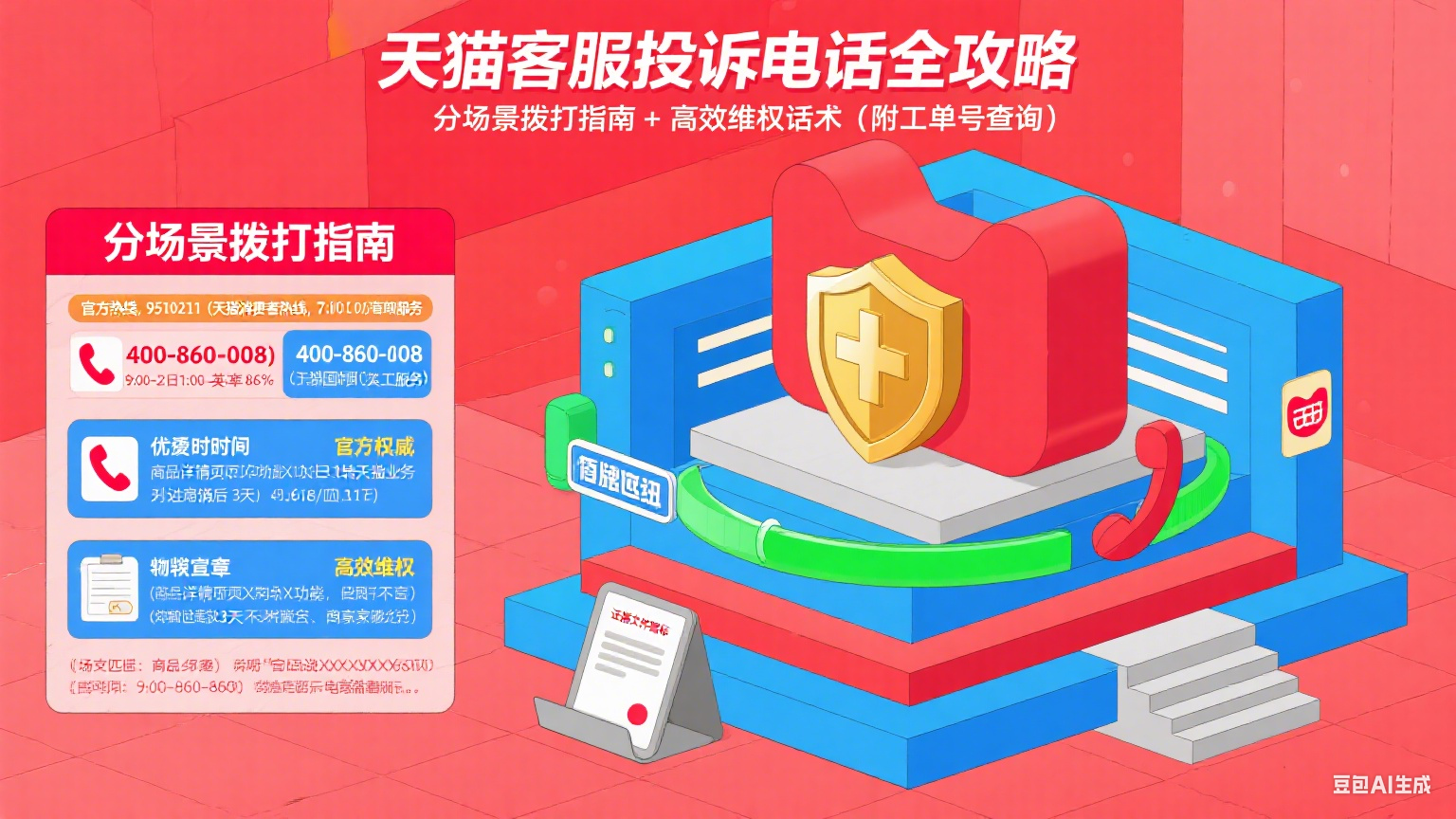 天猫客服投诉电话怎么打?分场景高效维权全攻略