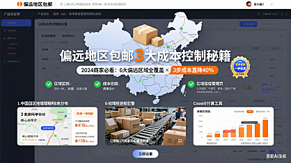 “偏远地区包邮”产品说明书,一单也发,成本我扛!