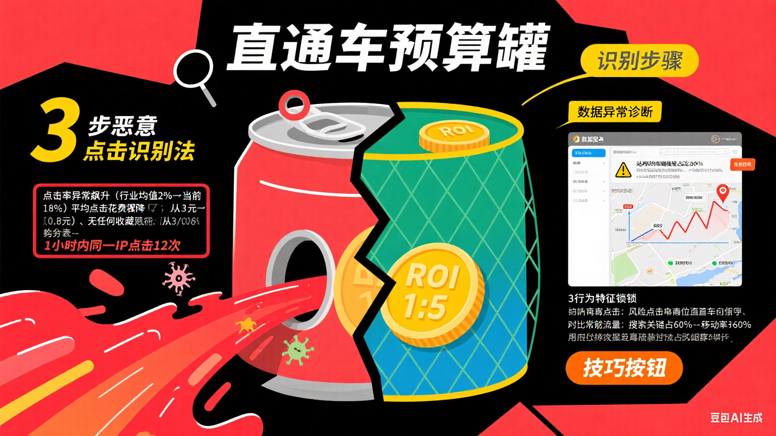 淘宝直通车被恶意点击?3 步识别 + 5 个止损技巧,预算不打水漂