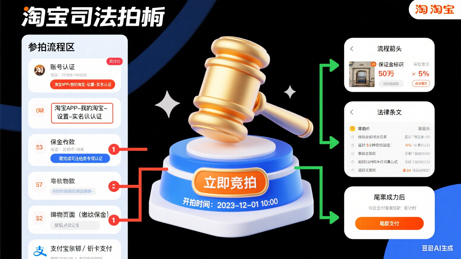 淘宝法拍网怎么玩?买家参拍流程 + 避坑全攻略
