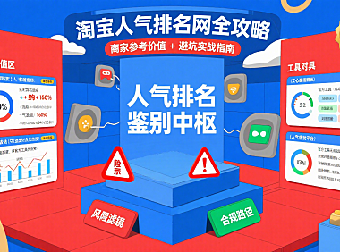 淘宝人气排名网靠谱吗?商家参考 + 避坑全攻略