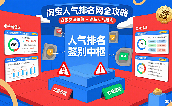 淘宝人气排名网靠谱吗?商家参考 + 避坑全攻略