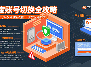 淘宝怎么切换账号？分设备流程 + 安全避坑全攻略