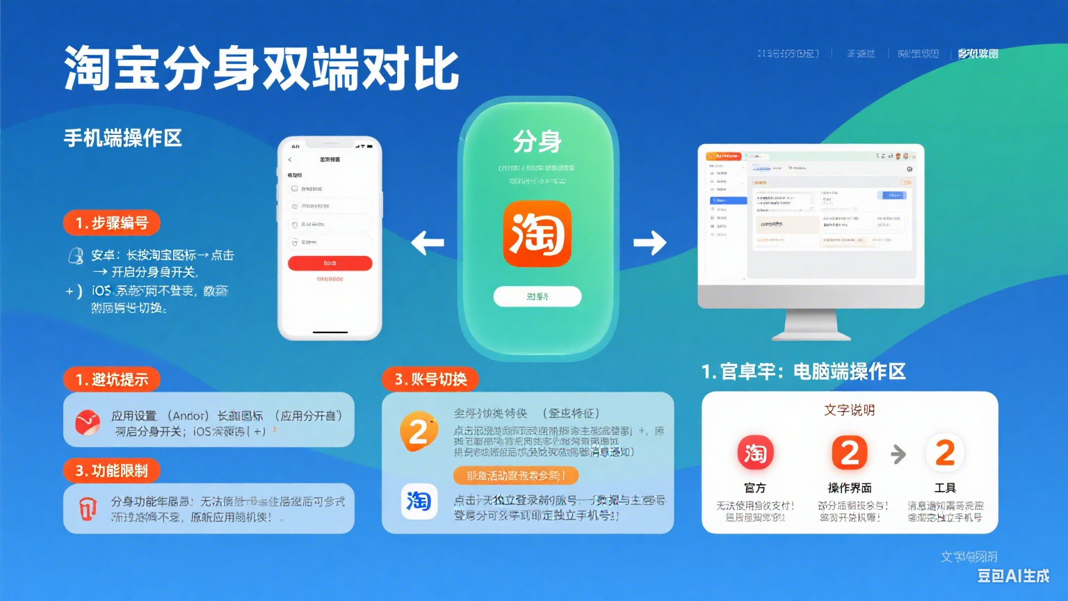 淘宝分身怎么弄?手机 / 电脑端操作教程 + 避坑指南