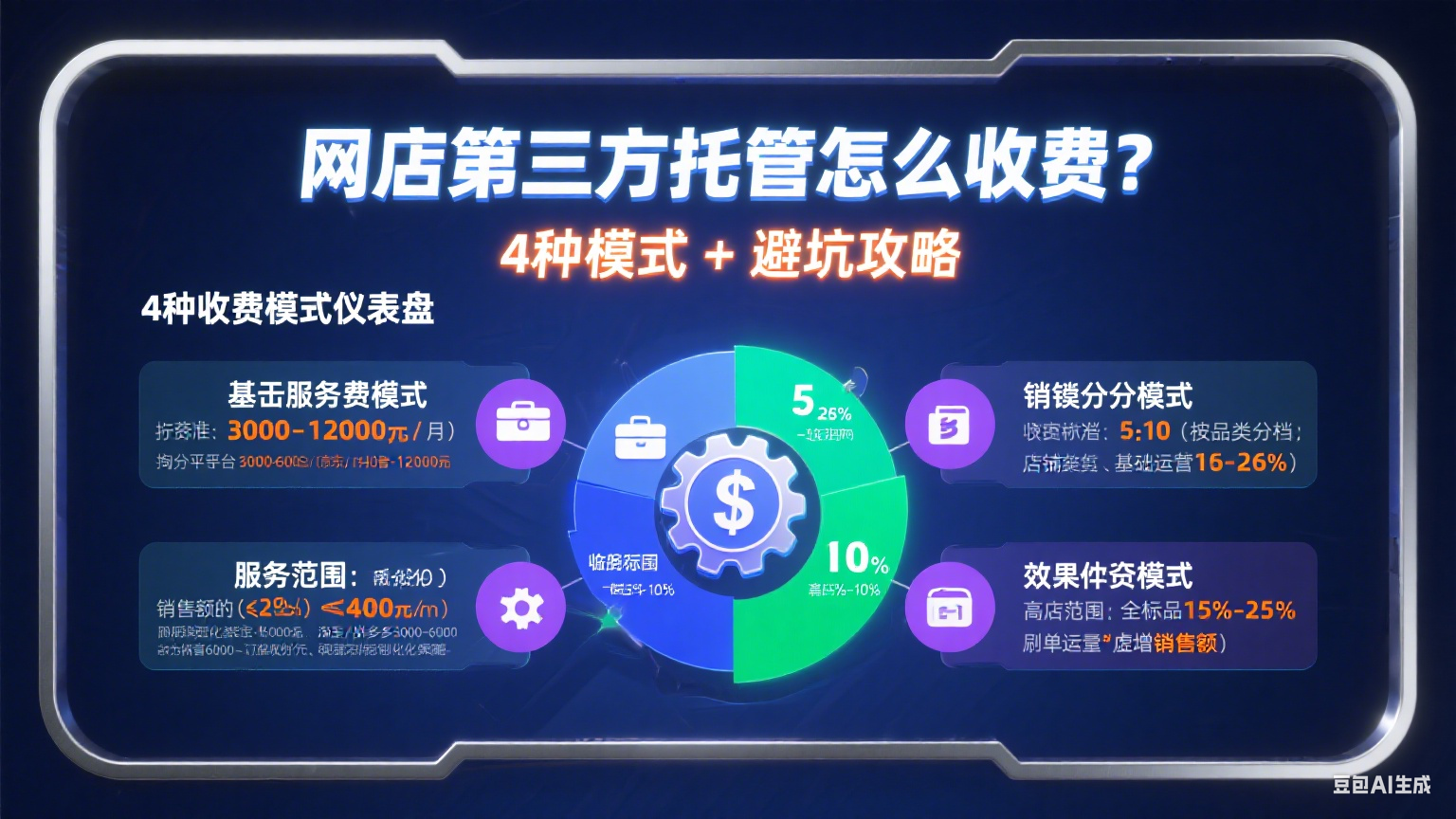 网店第三方托管怎么收费