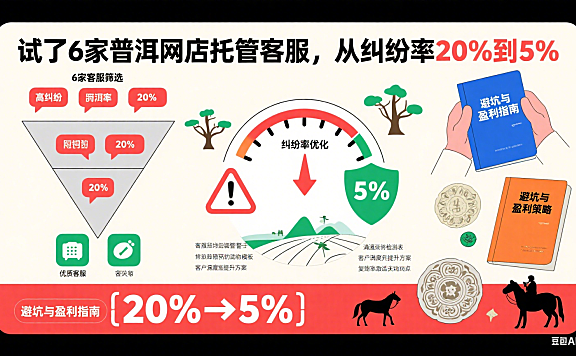 试了 6 家普洱网店托管客服，从纠纷率 20% 到 5%：避坑与盈利指南