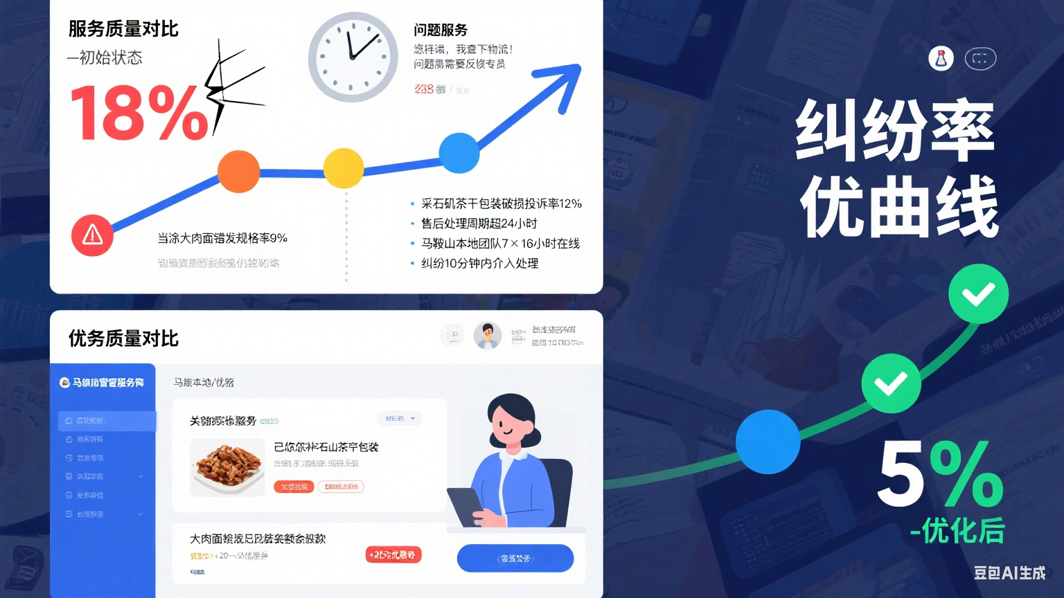 试了 5 家马鞍山网店托管客服,纠纷率从 18% 到 5%:指南