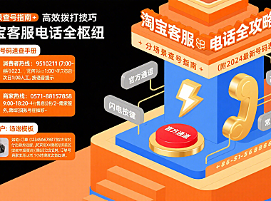 淘宝客服电话多少?分场景查号 + 高效拨打全攻略