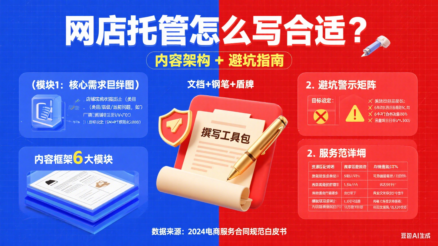 网店托管怎么写合适?内容框架 + 避坑指南