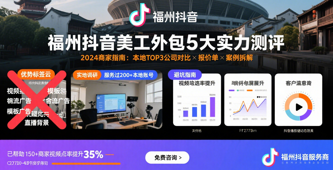 福州抖音美工外包公司怎么样?3类团队实测+4步避坑指南,本地卖家必看