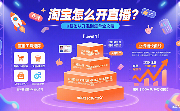 淘宝怎么开直播?0 基础从开通到爆单全攻略