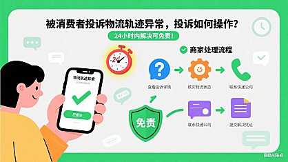 被消费者投诉物流轨迹异常，投诉如何操作？24小时内解决可免责！