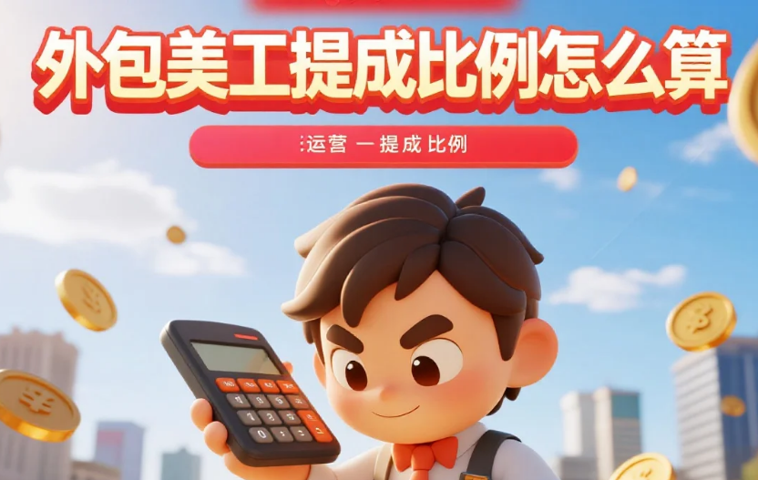 外包美工提成比例怎么算?3类模式+4步避坑,不扯皮还留客