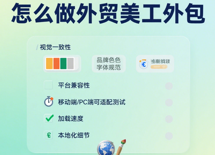 怎么做外贸美工外包?5 大核心能力 + 4 步接单流程 + 避坑指南
