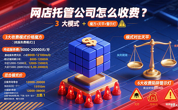 网店托管公司怎么收费？3 大模式 + 避坑指南