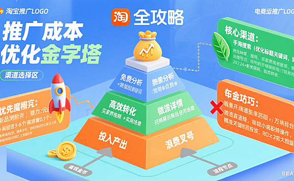 淘宝推广费怎么花不浪费？中小店成本拆解 + 省钱全攻略