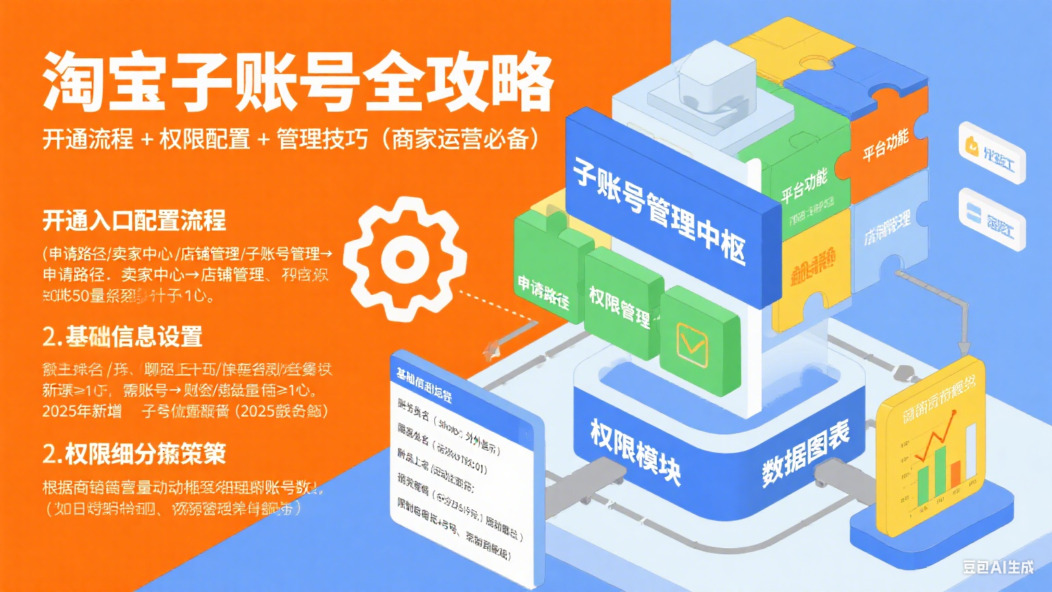 淘宝子账号怎么用?开通 + 权限配置 + 管理全攻略(商家必看)