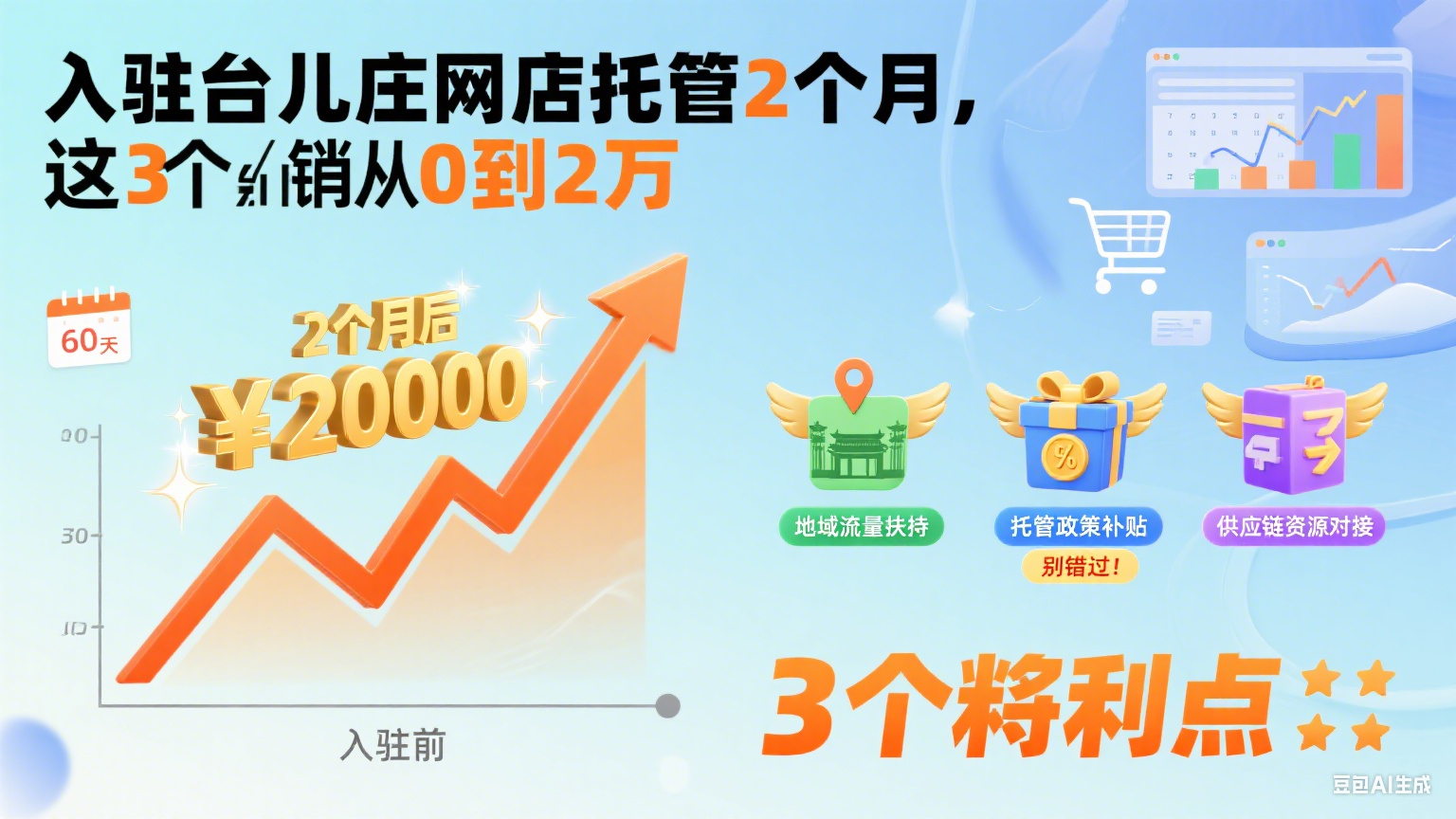 入驻台儿庄网店托管 2 个月,月销从 0 到 2 万:这 3 个红利点别错过