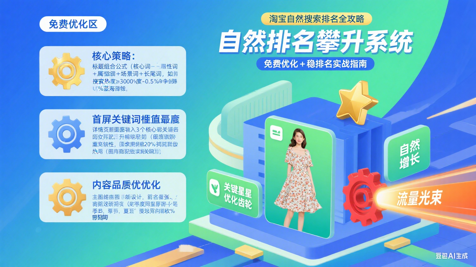 淘宝自然搜索排名怎么升?免费优化 + 稳排名全攻略