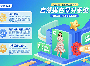 淘宝自然搜索排名怎么升？免费优化 + 稳排名全攻略